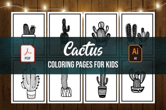 CACTUS Coloring Pages for Kids: Integrating Premium Design into Your KDP Publishing Workflow
