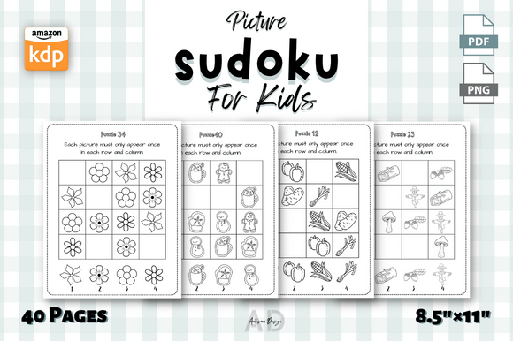 Picture Sudoku for Kids: A Playful Font for Youthful Projects