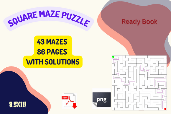 Square Mazes Lover Activity Book: A Practical Resource for Creators