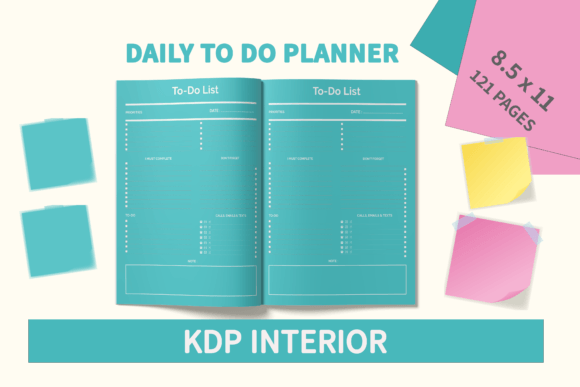 The BLUE Daily to-Do Planner KDP Interior: A Strategic Tool for Modern Productivity