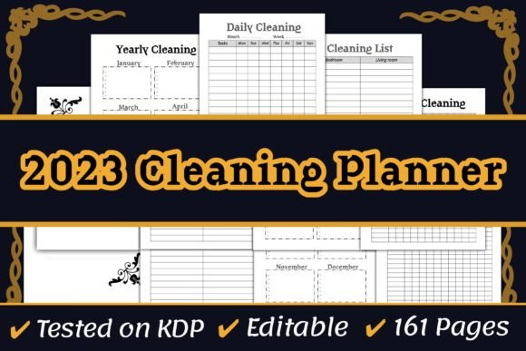 The Cleaning Planner Template KDP Interior: An Evaluation for Organizers and Creators