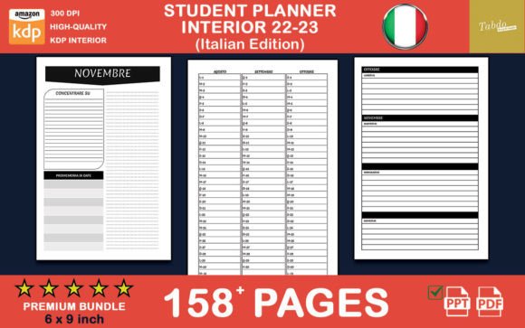 The Complete Guide to Italian Student Planner Interiors for KDP Success