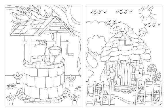 The Creative Sanctuary of Adult Gnome House Coloring Pages